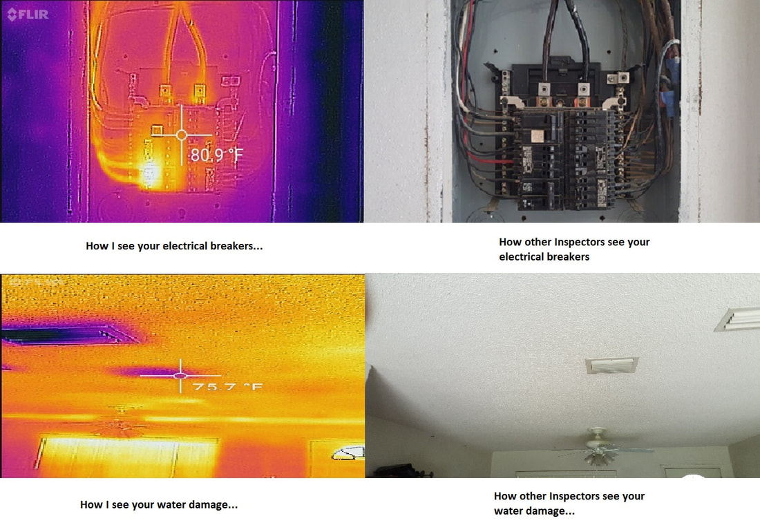 Thermal imaging and heat signatures home inspection